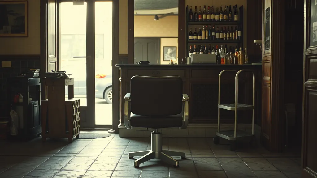 A chair at the salon on Pike Street